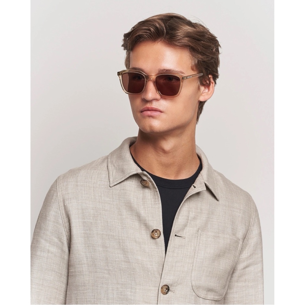 New in Box Saint Laurent SL457 Beige Unisex Sunglasses.
